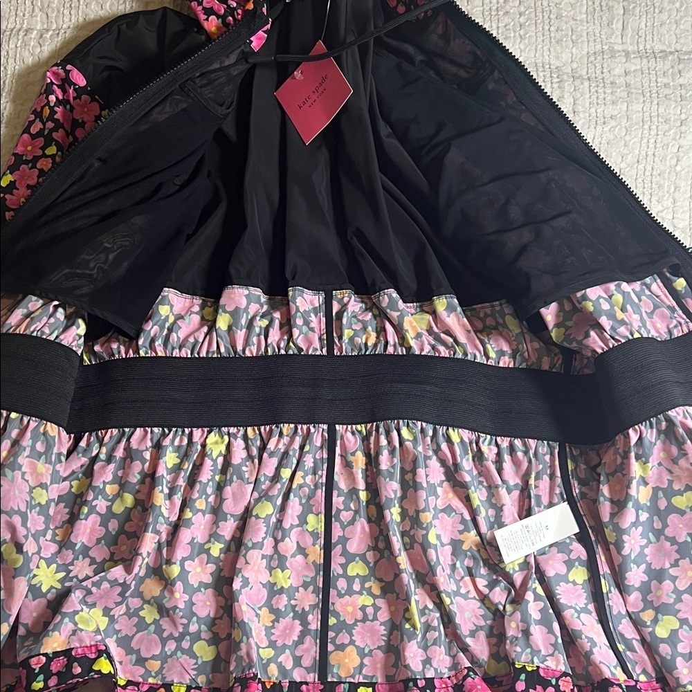Kate Spade pink and black Floral jacket size M - Picture 9 of 12